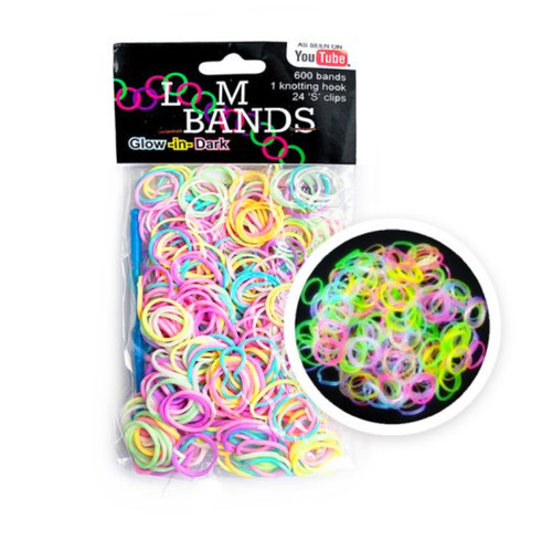 600 loom bands - 600, glow
