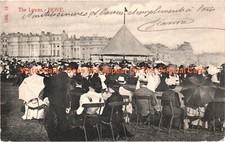 Lawns & Bandstand Hove Sussex 1904 Hartmann Postcard 