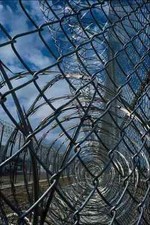703044 Razor Wire Prison A4 Photo Texture Print