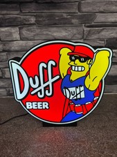 LARGE  DUFF BEER SIMPSONS BLUE