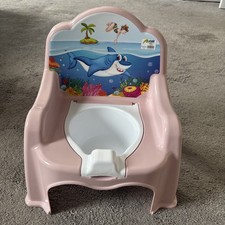 Baby Children Toddlers Kids Potty Training Chair Toilet Seat Plastic Lid 
