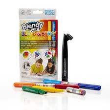 Chameleon Kidz Blendy Pens Creativity Kit 12 Marker & Airbrush Art Set Toy