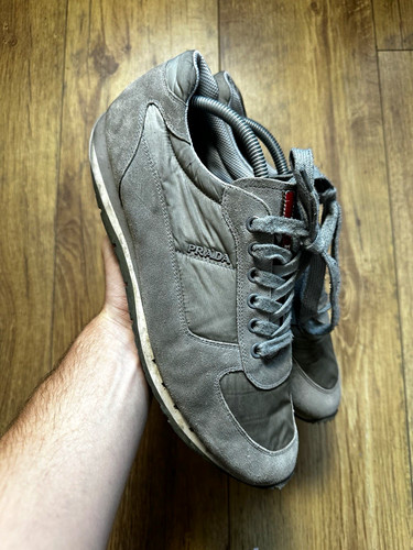 Prada grey suede - prada,