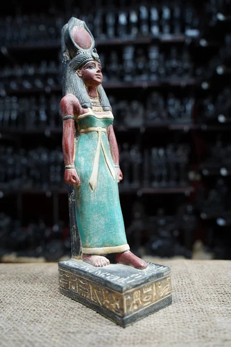 Hathor statue ancient egyptian - statue,