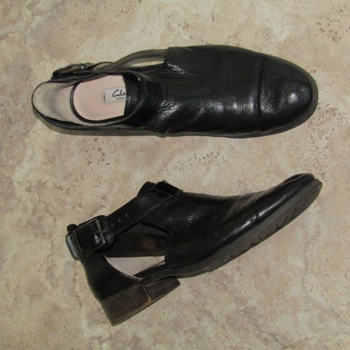 Clarks narrative black leather - black,