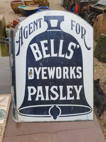 Antique original enamel - enamel, sign