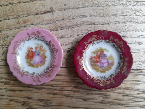 Pair limoges miniature - of,