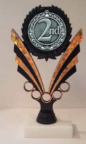 2nd place second - second, trophy