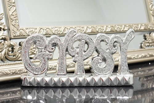 Silver crystal crushed diamond - silver,