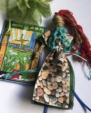 Imbolc Kitchen Witch Brigid Cross Wiccan Pagan doll Poppet good  luck protection