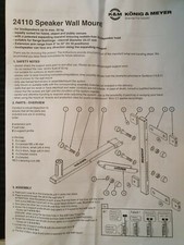 Konig & Meyer 24110 speaker bracket mount stand