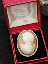 Antique carved shell cameo