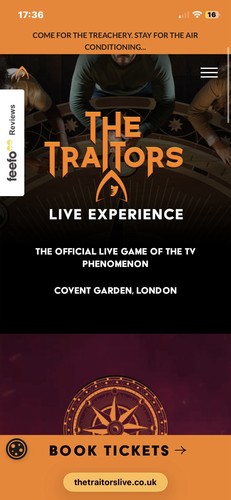 The traitors live experience