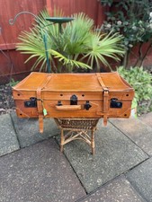 Vintage TAN Leather Suitcase