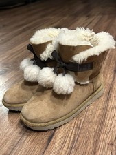 UGG Kids Gita Pom Pom Suede