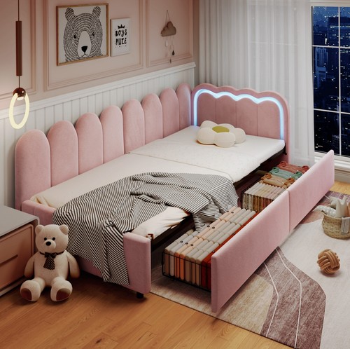 Upholstered shaped daybed - upholstered,
