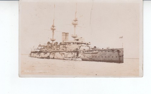 Postcard hms illustrious - t.,