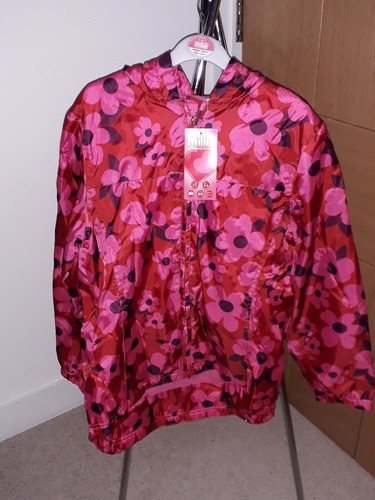 Bnwt girls floral pink rain - floral,