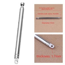 145mm 740mm telescopic aerial - 145mm-740mm,