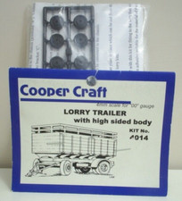 Cooper Craft OO' Scale High Sided Lorry Trailer Model Kit