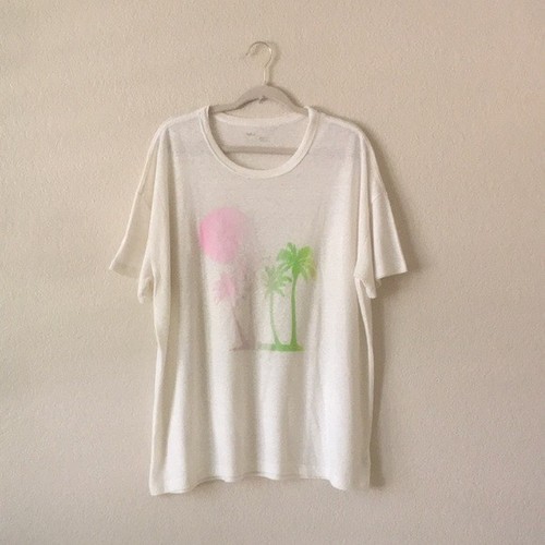Aerie linen blend shirt - t-shirt, palm