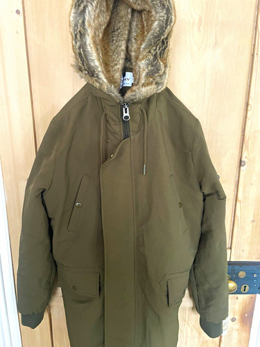 Topman men hooded parka coat - parka,