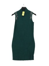 Belle Vere Notte Jumper Midi Dress S in Green