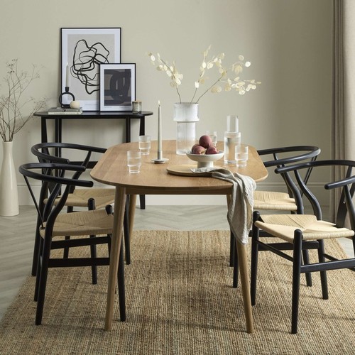 Dusk heidi solid oak oval - oval, 6-8