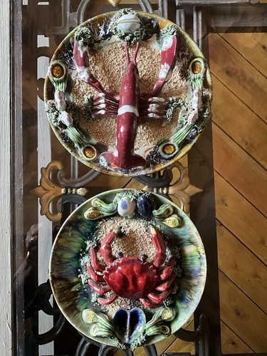 Two amazing antique - amazing, majolica