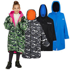 Regatta Kids Spirit Of Adventure Hooded Waterproof Warm Drying Changing Robe