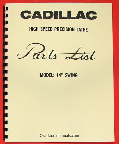 Cadillac inch metal lathe - 14-inch,