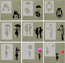 BANKSY STENCILS 190 MICRON MYLAR