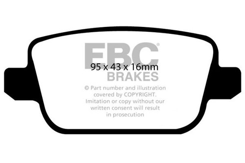 Ebc redstuff rear - brake, pad