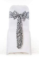 100 Zebra Print satin Sash