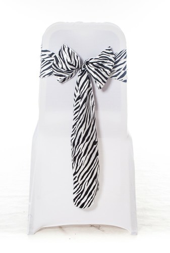 100 zebra print - satin, sash