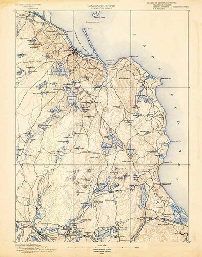 1889 topo map plymouth - 1889,