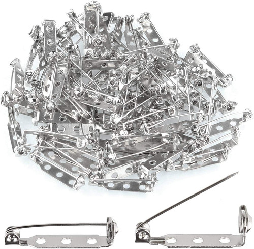 Pcs brooch safety silver - brooch,