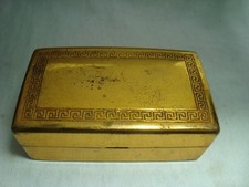GILLETTE Aristocrat vintage 1941 empty safety razor gold plated case