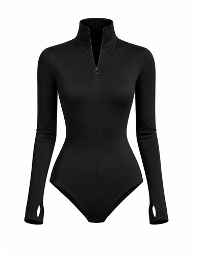 Wolford black halter body suit - black,