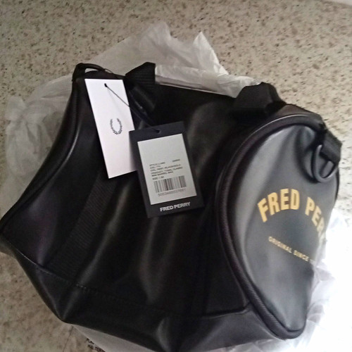 Fred perry black - black, leather