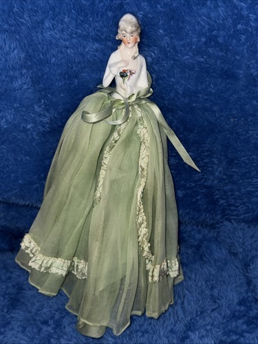 Antique china pin cushion half - china,