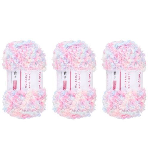 3pcs fur yarn soft - fur, fluffy