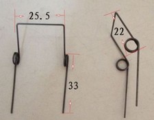 New 6pcs Wire diameter: 0.8mm Double torsion spring Torsion spring