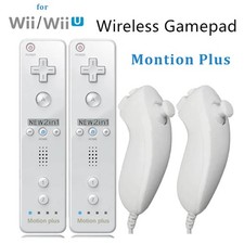 Wirelless Remote Nunchuck for Nintendo Wii & Wii U Controller Motion Plus Gifts