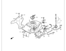 Honda Cbr 125 Rs Repsol 2005-2006 Model Gas Tank