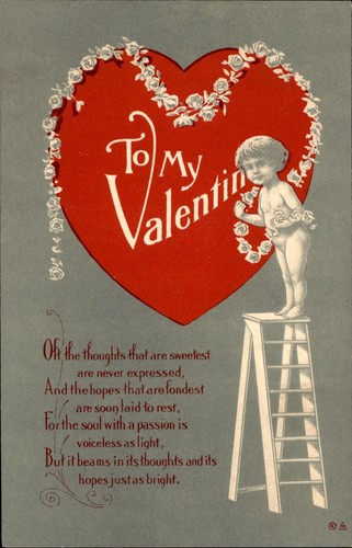 Vintage 1912 valentine - vintage,