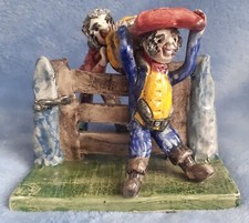 Runnaford Pottery: Smugglers Lifting Their Wares Over a Gate By Will Young