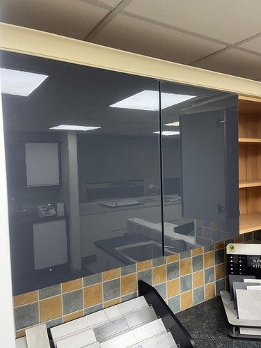 Gloss anthracite mdf slab - anthracite,