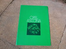 OPEL ASCONA SALES BROCHURE