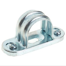 100 x Deta 25mm Conduit Bracket Steel Spacer Bar Saddle Clips DT34025Z